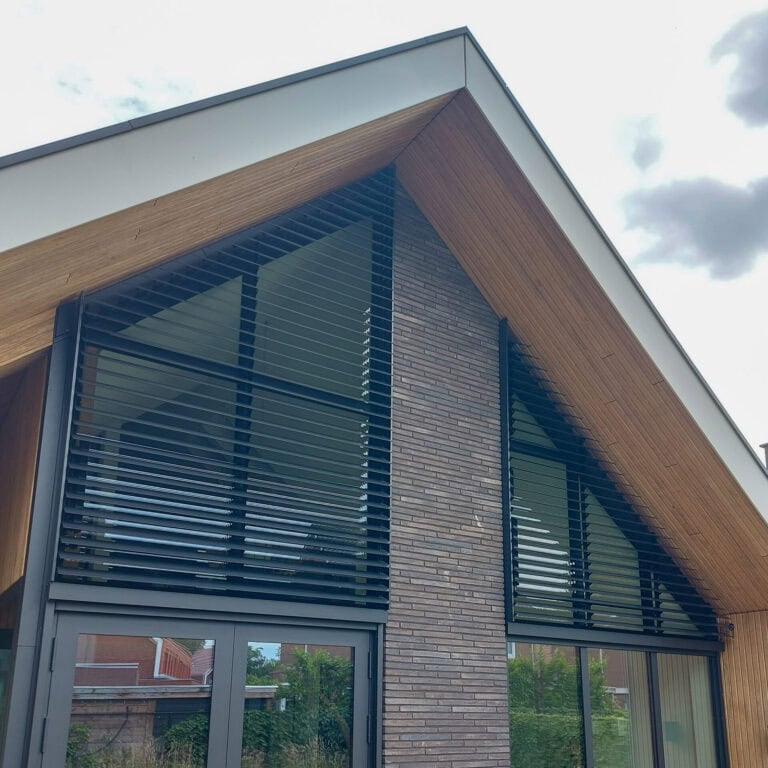 Kantelbare lamellen in verschillende raamvormen