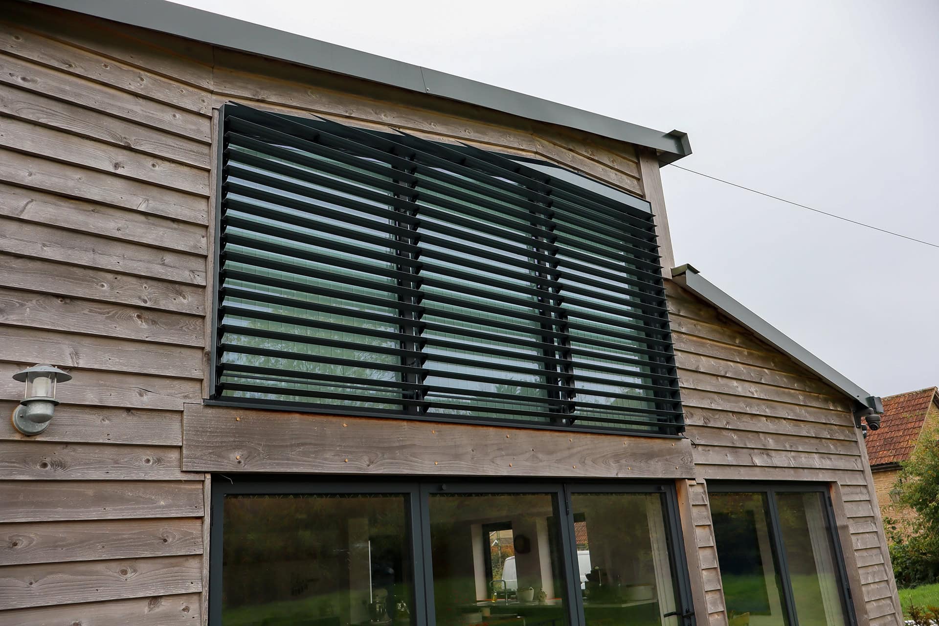 Gesloten lamellen in trapezium vorm